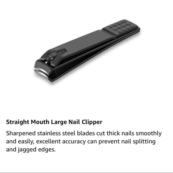 New-3pcs Nail Clippers Set With Nail File & Faux Leather Carry Case Black - Picture 9 of 10